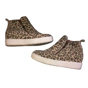 Sketcher Platform Leopard Bootie, Double Zipper on Each, Y2K Style SZ 7.5